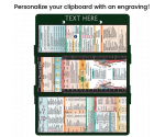 WhiteCoat Clipboard® Trifold - Green Physical Therapy Edition